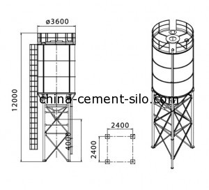 Sement Silo Drawing Sement Silo Drawing