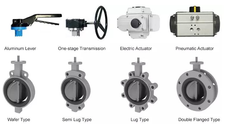 Powder Pneumatic Butterfly Valve
